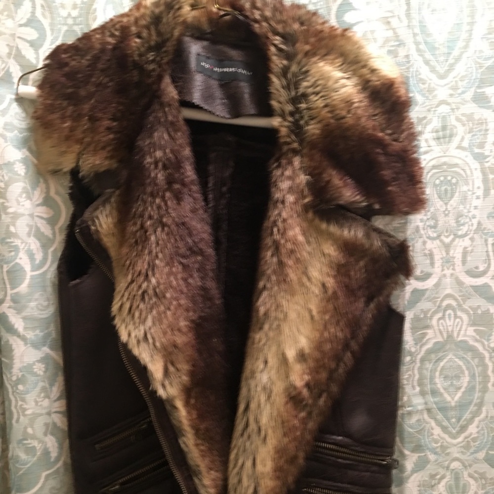 Faux fur vest